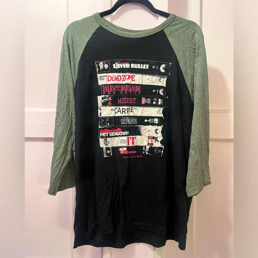 Stephen King - VHS stack - Long Sleeve - Size XL